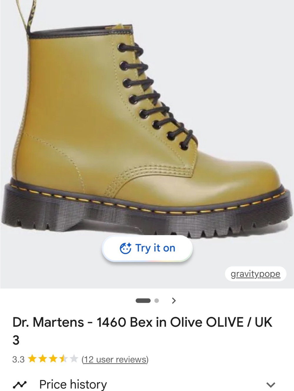 Green Dr martens Bex 1460 size 6 - Picture 7 of 7